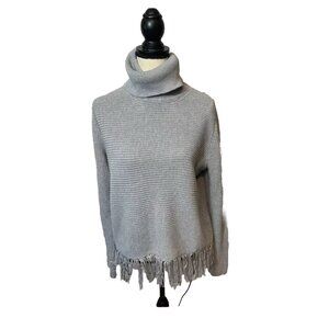 NWOT Michael Kors Sweater Size Large Gray Color Turtle Neck  Women Knit Warm COM